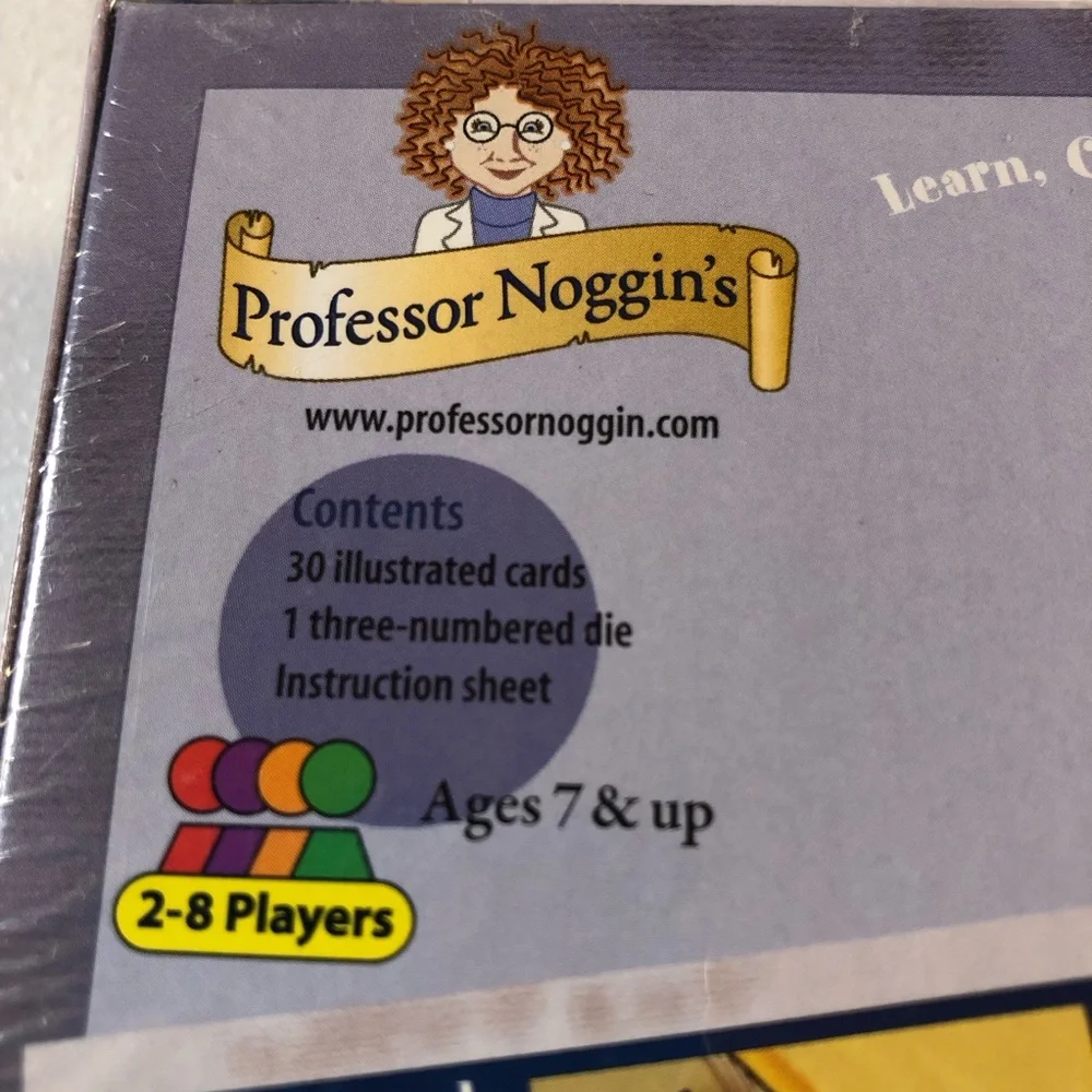 NEW 2010 Professor Noggin’s CIVIL WAR Card Game Ages 7 & up 2-8 Players